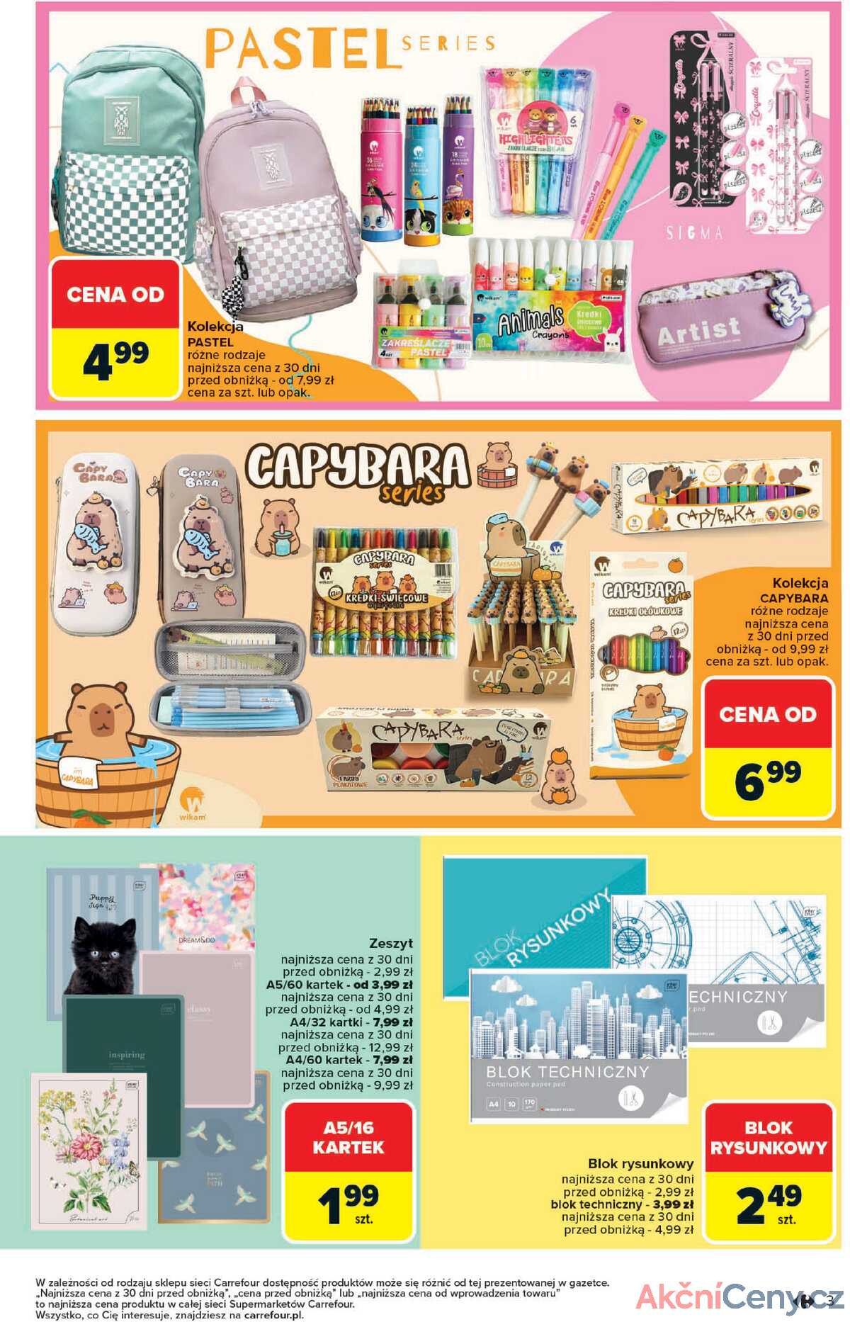 Leták Carrefour Polsko 18.8.-13.9.2025 - Nová sezóna školy Market School strana 3