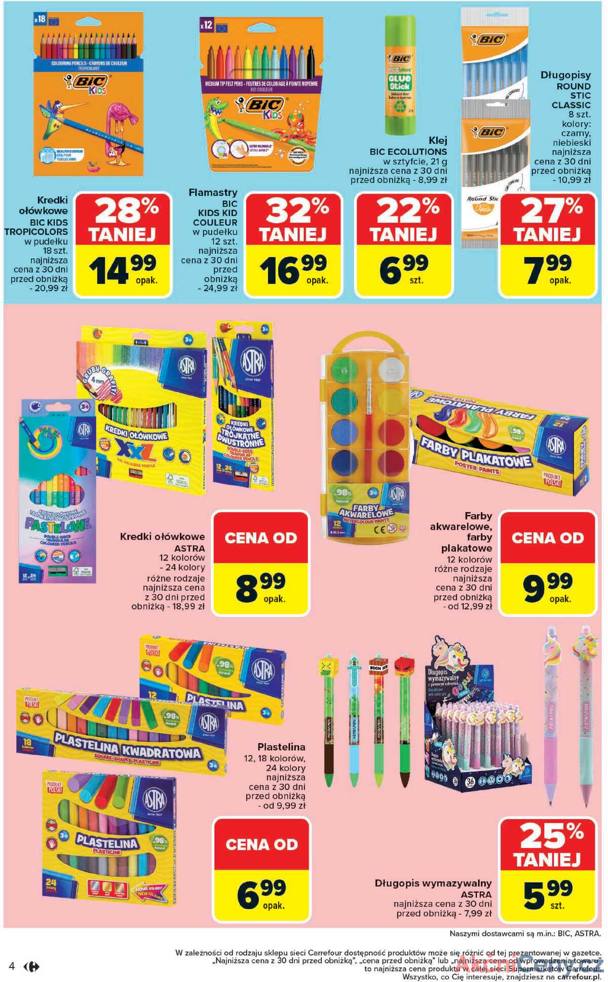 Leták Carrefour Polsko 18.8.-13.9.2025 - Nová sezóna školy Market School strana 4