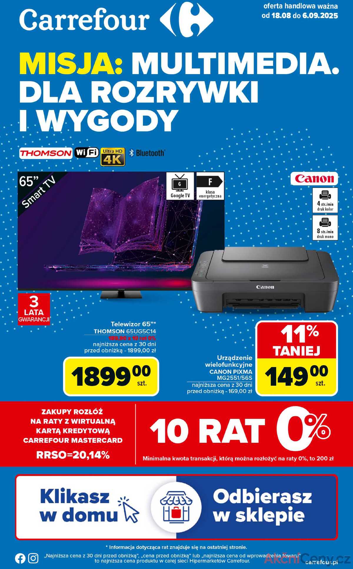 Leták Carrefour Polsko 18.8.-6.9.2025 - Multimédia strana 1