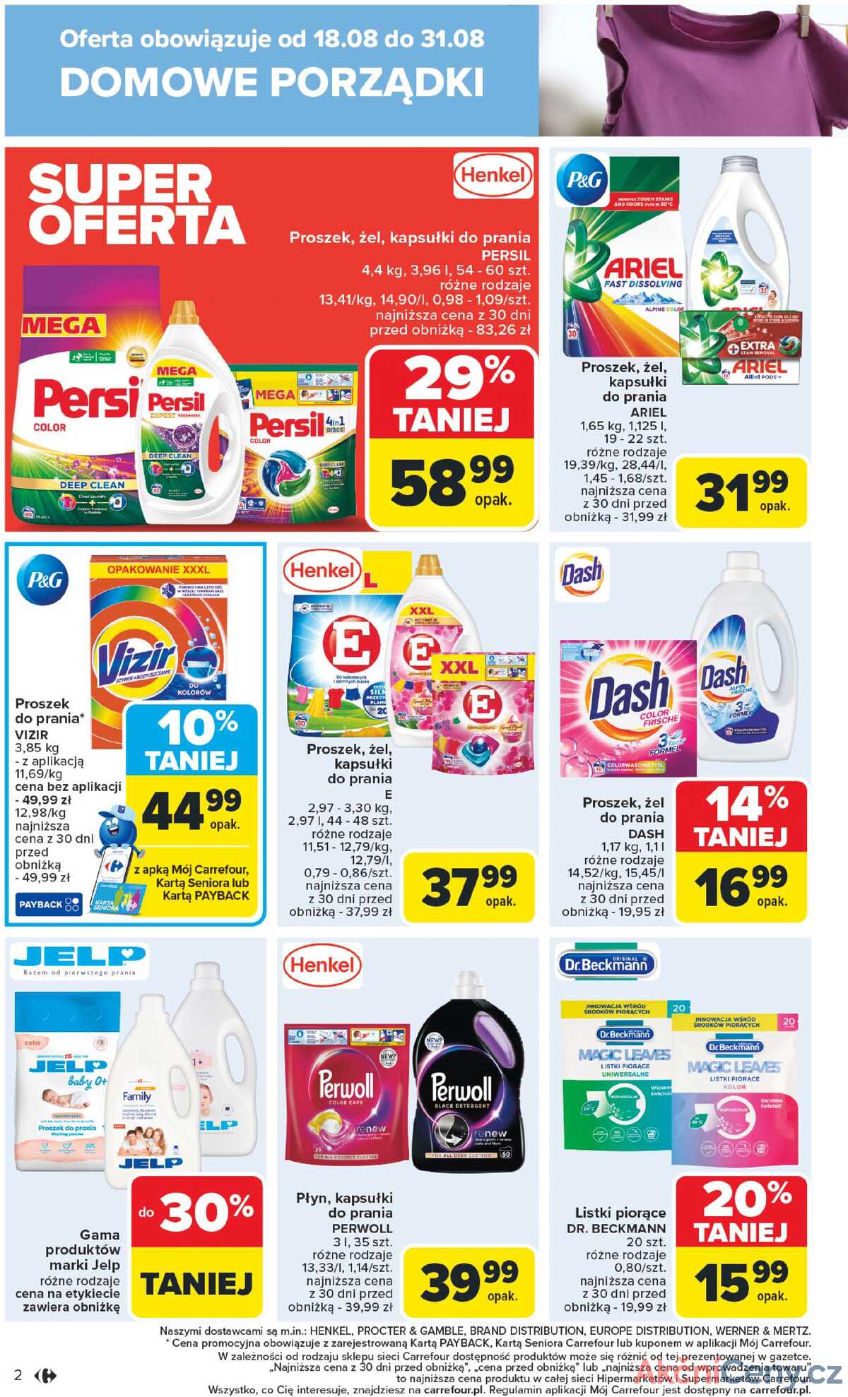 Leták Carrefour Polsko 18.8.-31.8.2025 - Dobrá příležitost k čištění strana 2