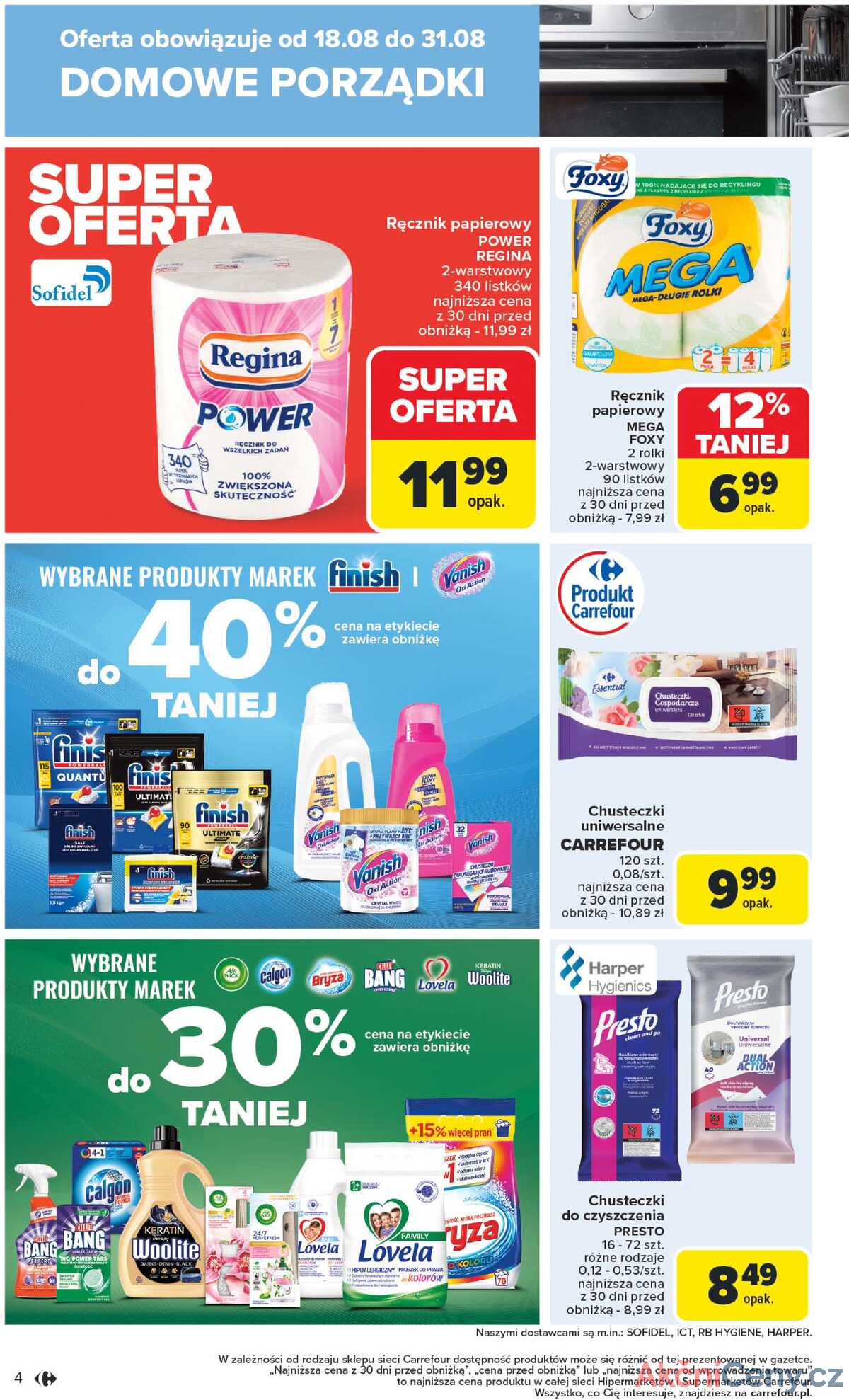 Leták Carrefour Polsko 18.8.-31.8.2025 - Dobrá příležitost k čištění strana 4