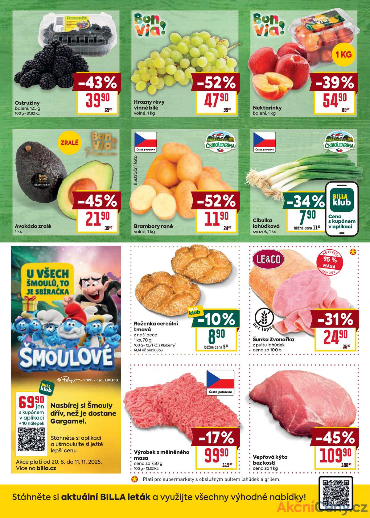 Billa malý leták od 20.8. do 26.8.2025 strana 2