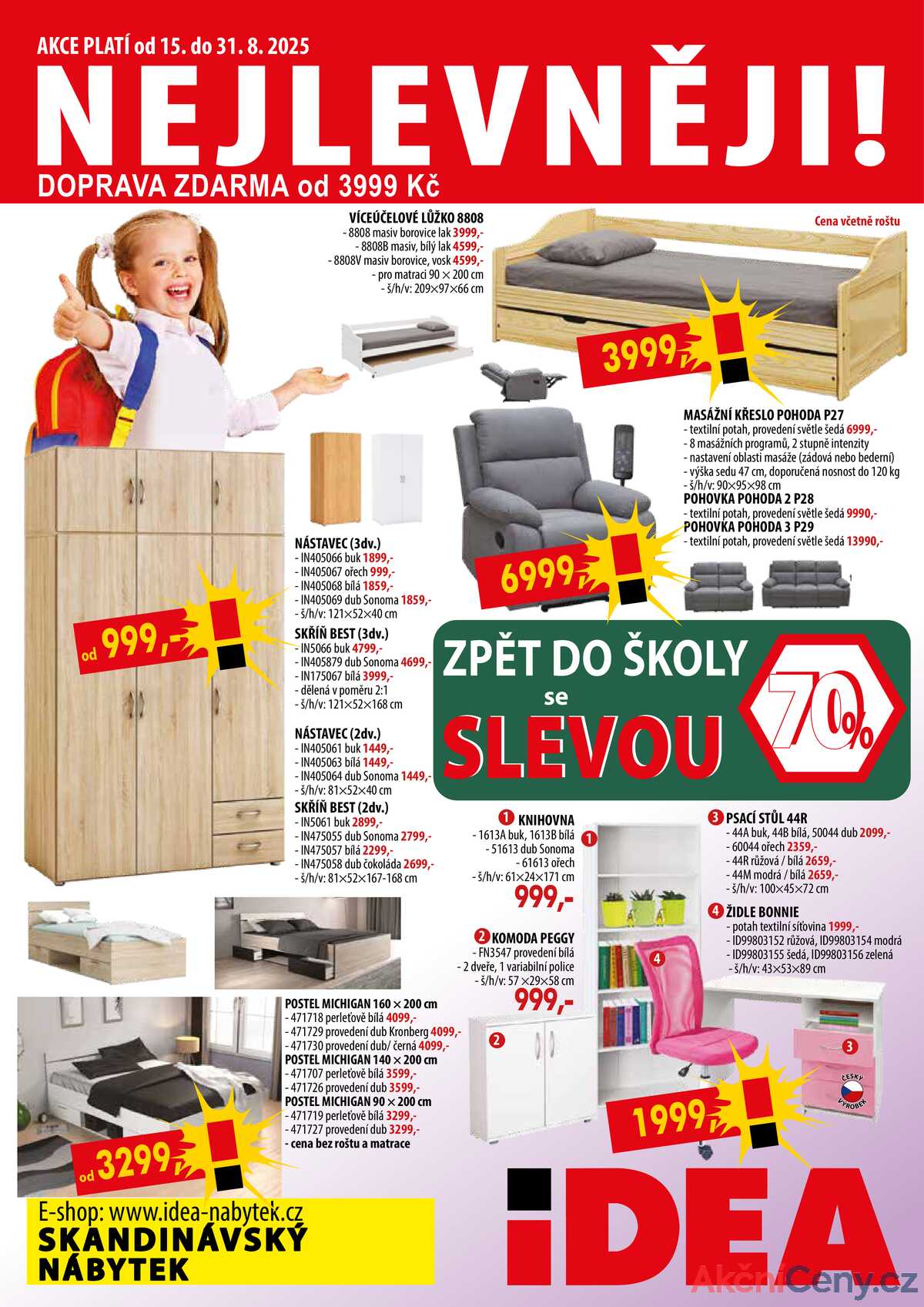 IDEA nábytek od 15.8. do 31.8.2025 strana 1