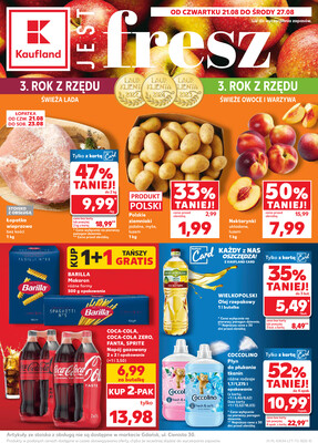 Leták Kaufland Polsko 21.8.-27.8.2025 - Noviny týdne