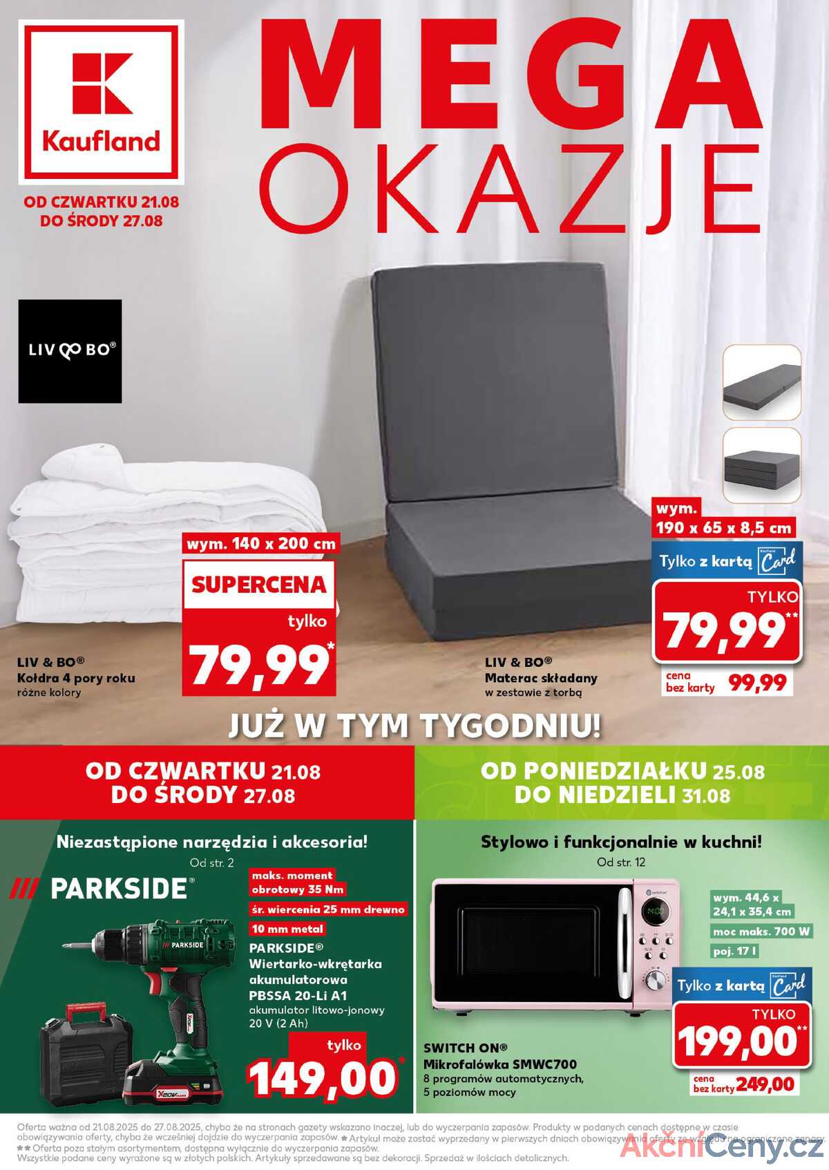 Leták Kaufland Polsko 21.8.-27.8.2025 strana 1