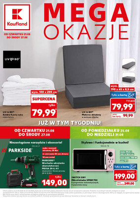 Leták Kaufland Polsko 21.8.-27.8.2025