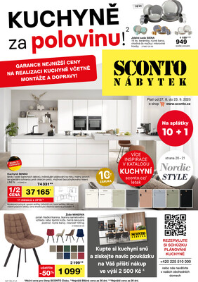 SCONTO nábytek letáky