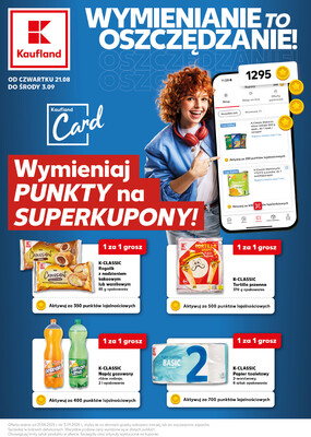 Leták Kaufland Polsko 21.8.-3.9.2025