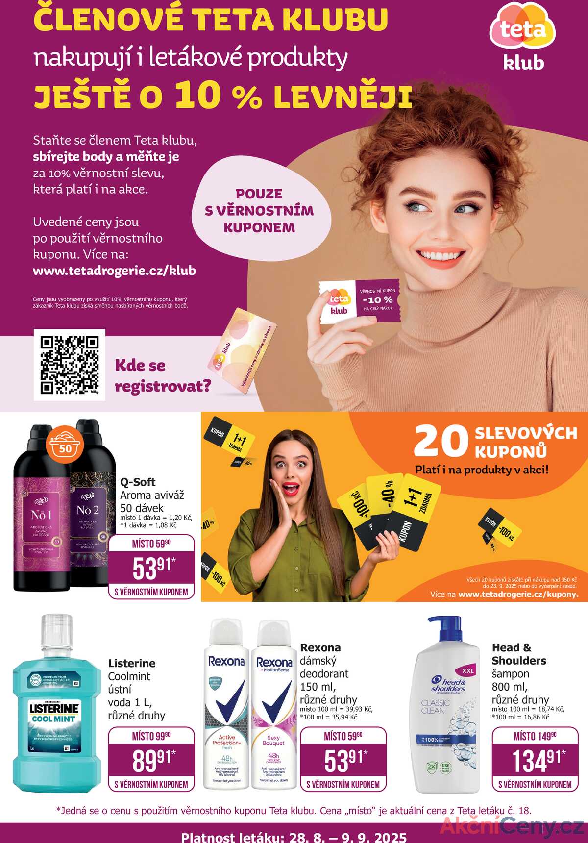 Teta drogerie Klub od 28.8. do 9.9.2025 strana 1