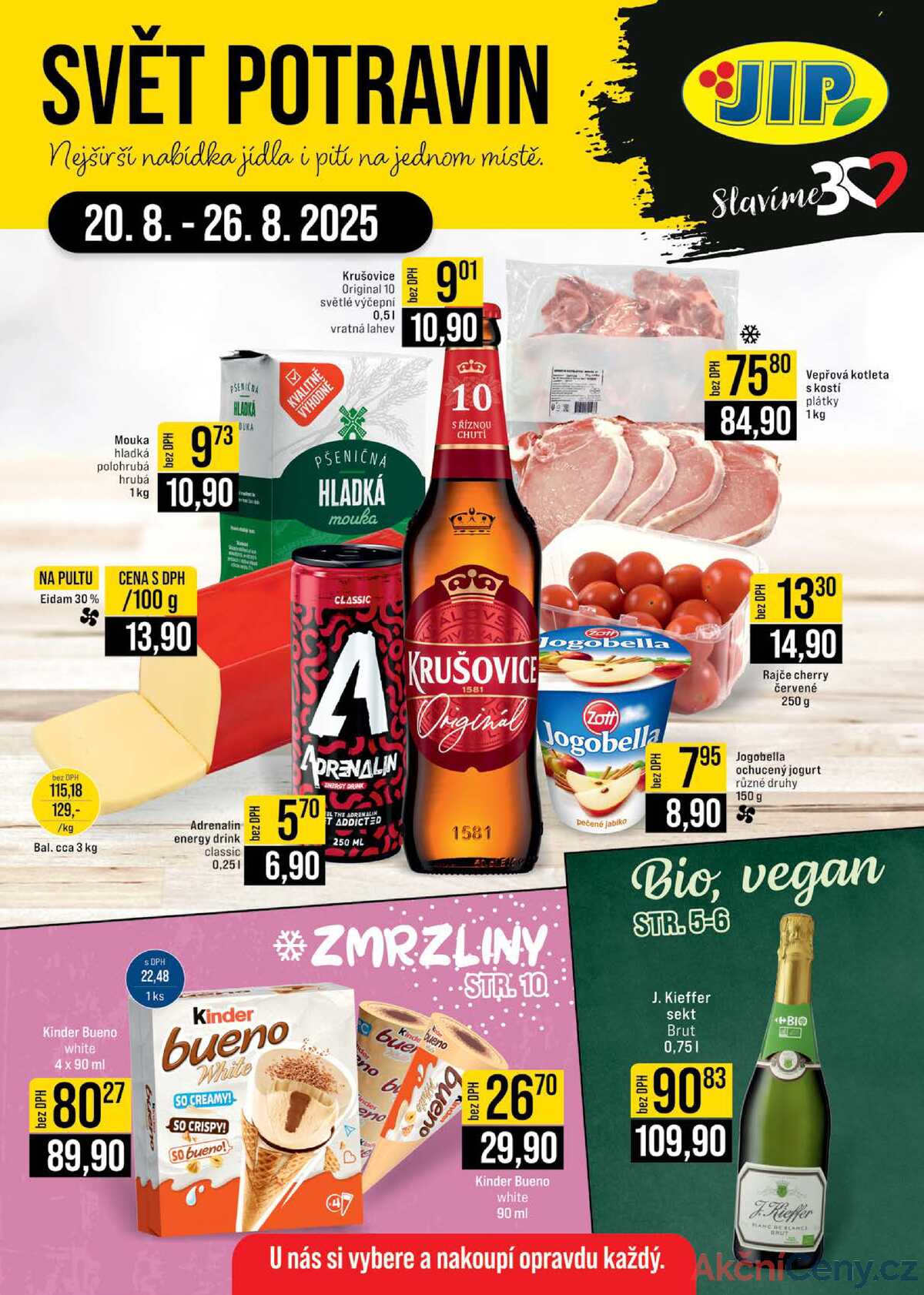 JIP Cash & Carry Brno, Praha, Ostrava od 20.8. do 26.8.2025 strana 1