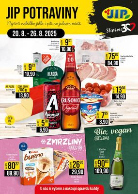 JIP Cash &amp;amp; Carry České Budějovice, Most, Náchod, Polička, Sušice a Svoboda nad Úpou od 20.8. do 26.8.2025