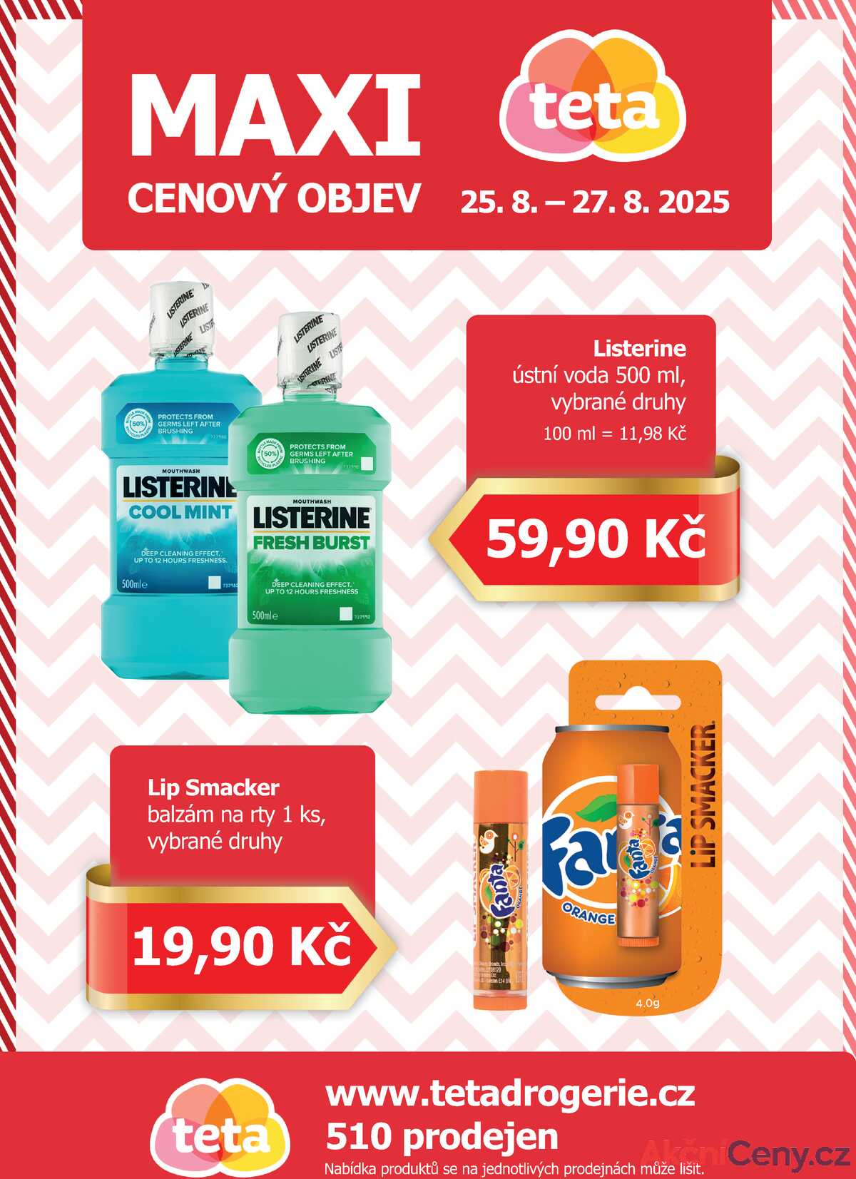 Teta drogerie Maxi cenový objev od 25.8. do 27.8.2025 strana 1