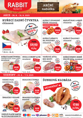 RABBIT řeznictví letáky