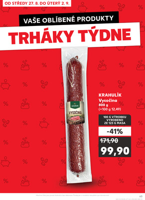 Kaufland 27.8. - 2.9. - Kaufland - Hodonín (Konečná)