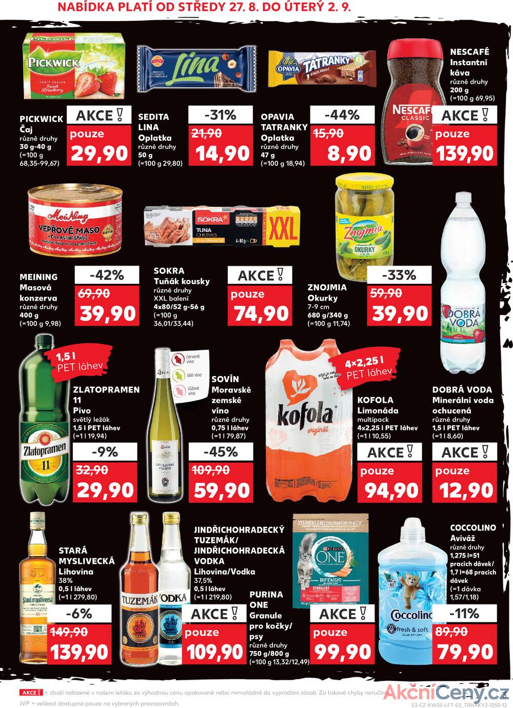 Leták Kaufland - Kaufland 27.8. - 2.9. - Kaufland - Kolín - strana 3