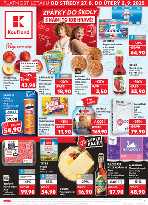 Kaufland 27.8. - 2.9. - Kaufland Turnov Sobotecká