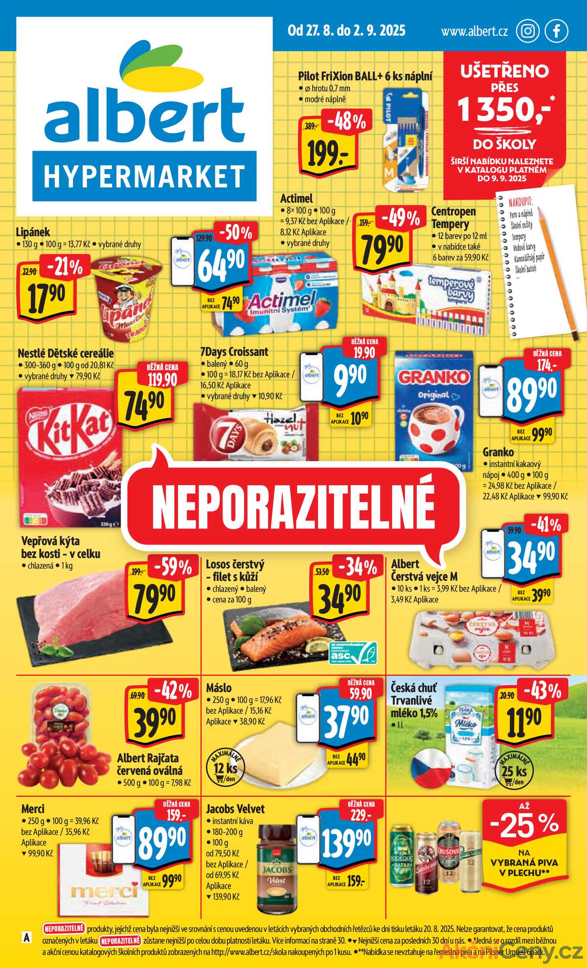 Albert  Hypermarket od 27.8. do 2.9.2025 strana 1