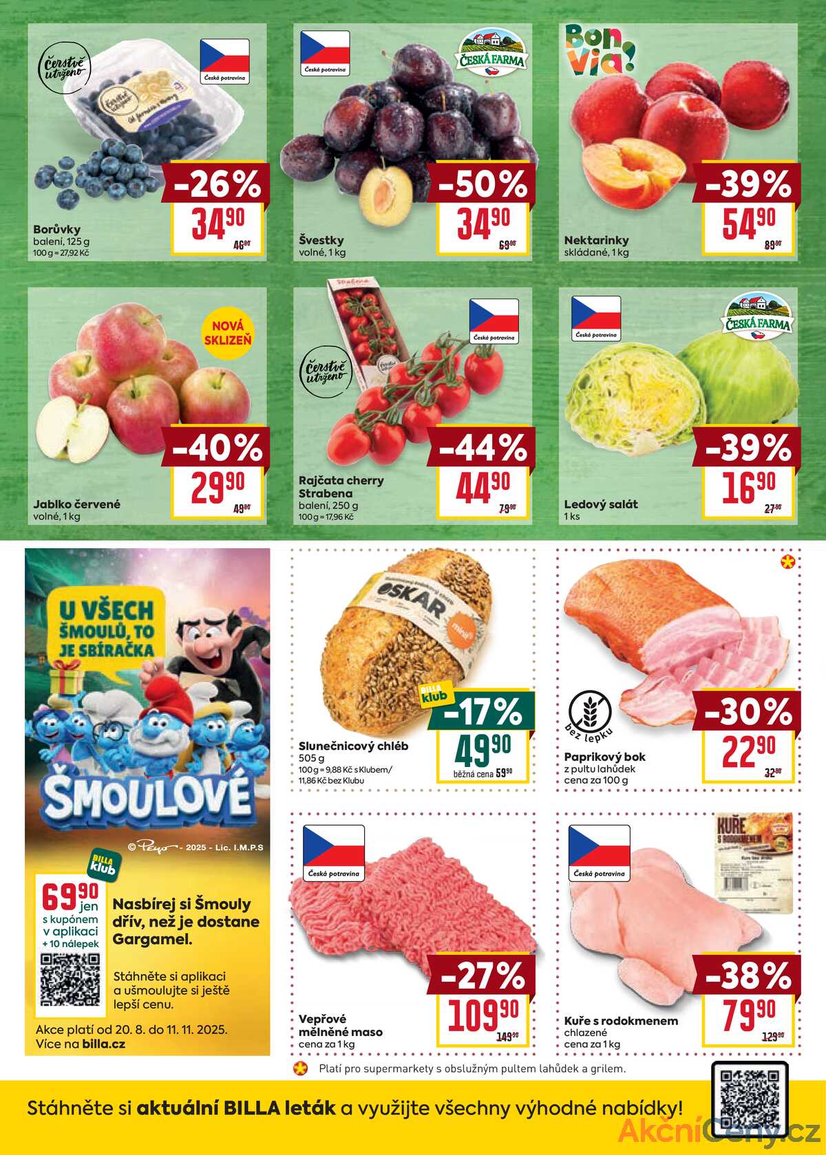 Billa malý leták od 27.8. do 2.9.2025 strana 2