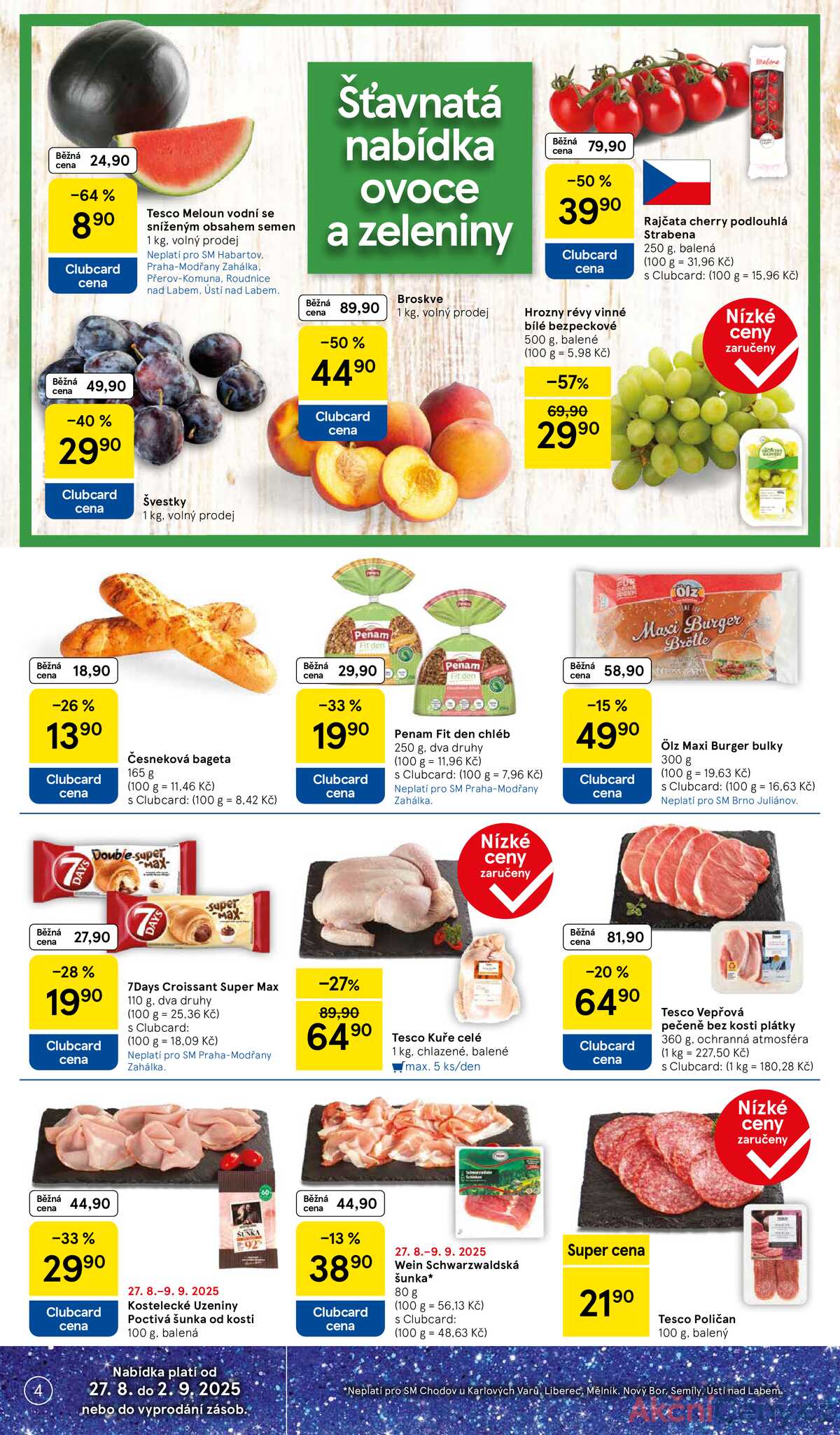 Tesco supermarkety od 27.8. do 2.9.2025 strana 4