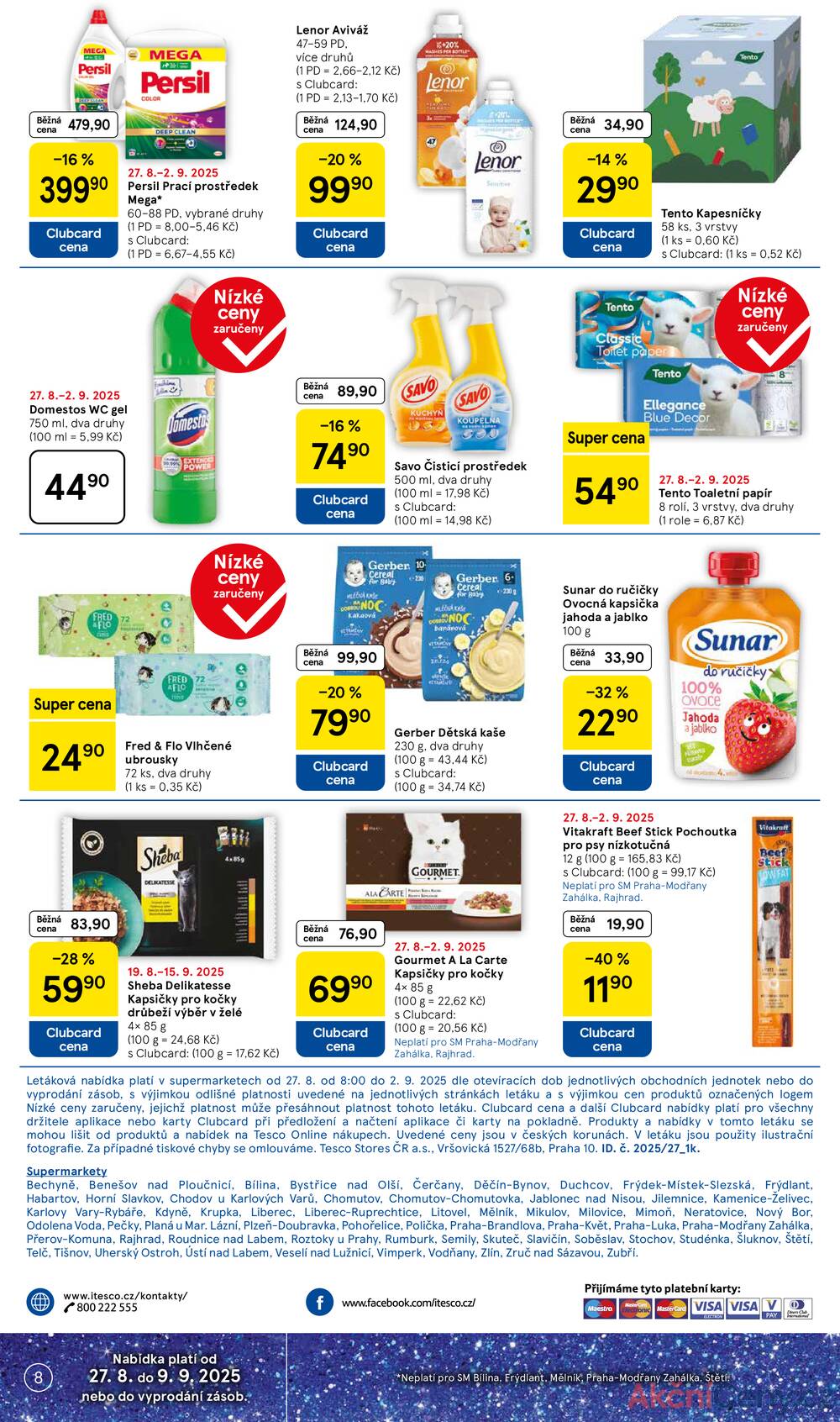 Leták Tesco - Tesco supermarkety od 27.8. do 2.9.2025 - strana 8