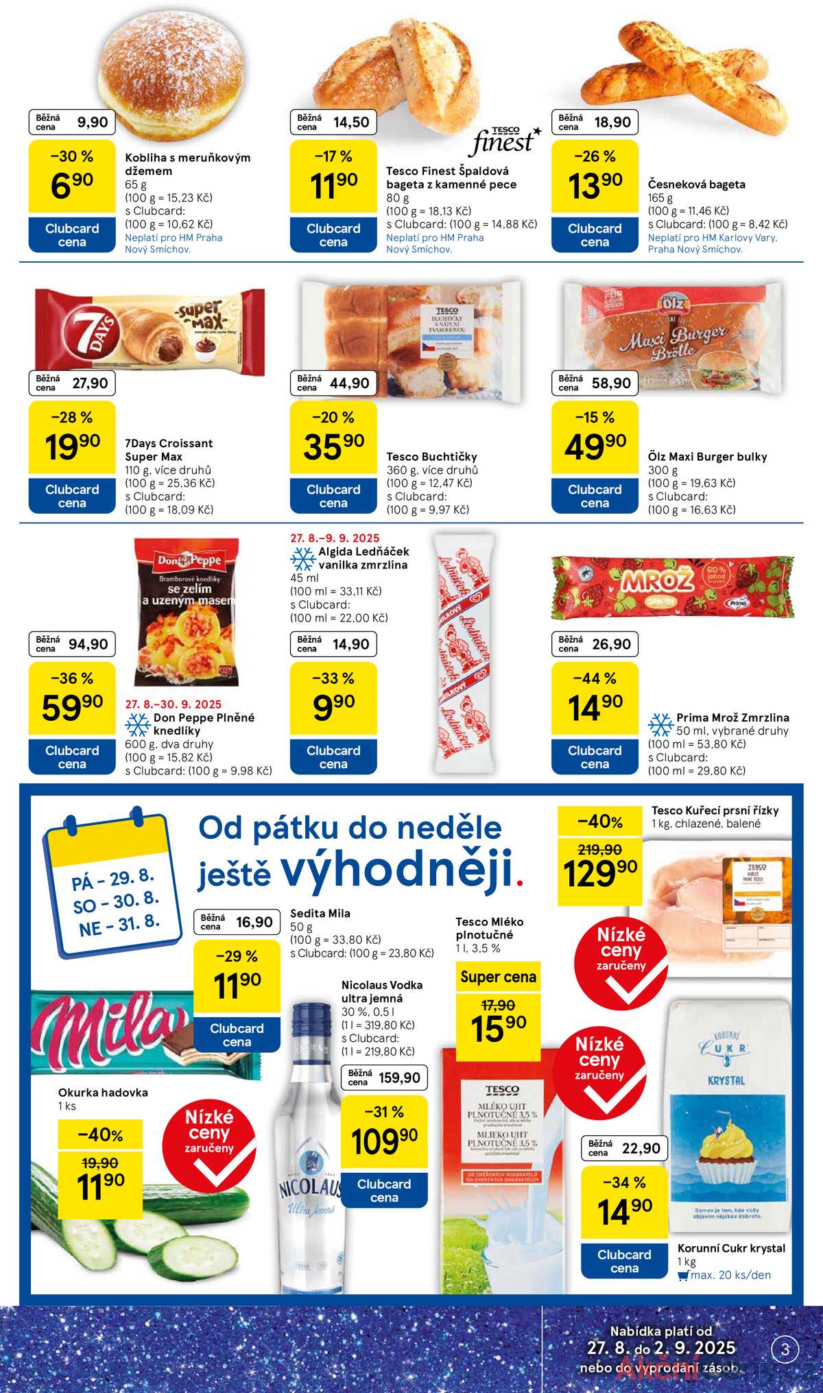 Tesco malé hypermarkety od 27.8. do 2.9.2025 strana 3