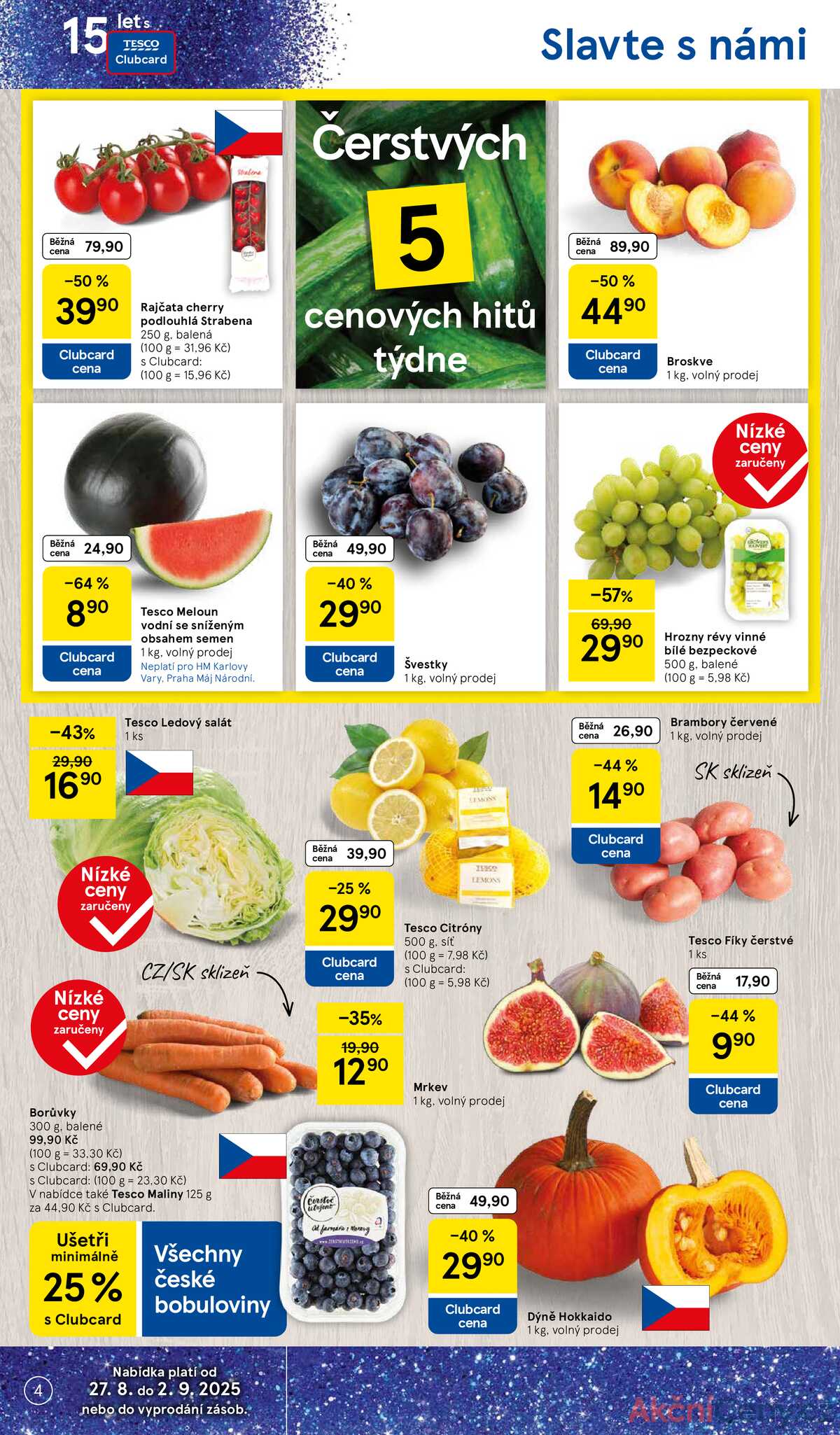 Tesco malé hypermarkety od 27.8. do 2.9.2025 strana 4
