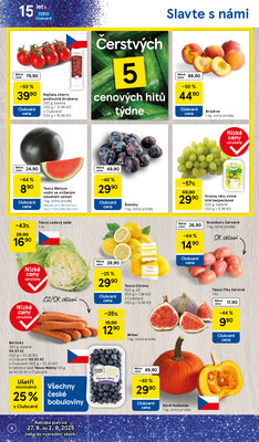 Tesco malé hypermarkety od 27.8. do 2.9.2025