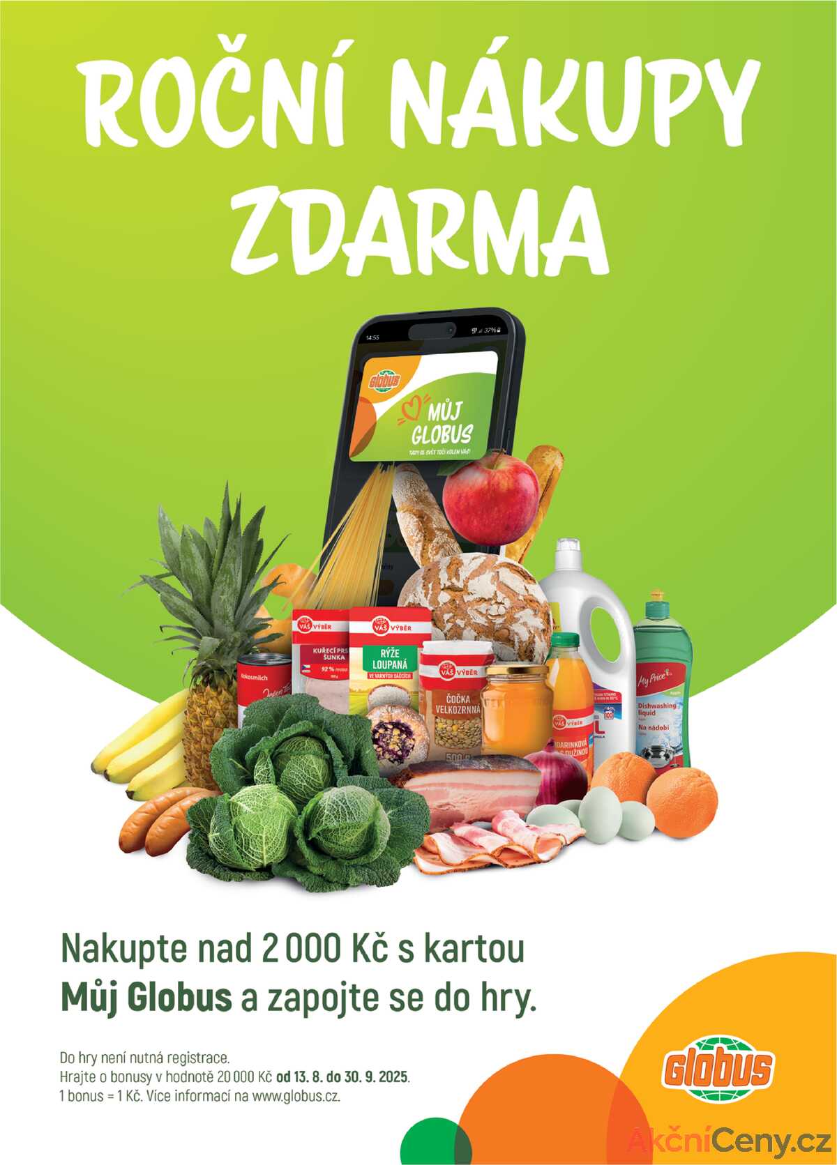 Akční leták Globus 27.8. - 2.9.2025 - Globus České Budějovice strana 1
