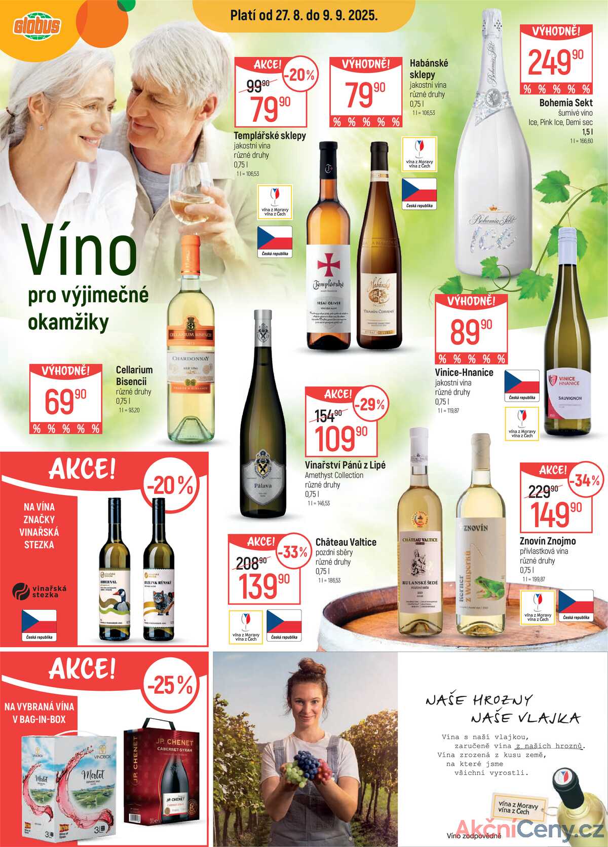 Akční leták Globus 27.8. - 9.9.2025 - Globus Chotíkov u Plzně strana 1