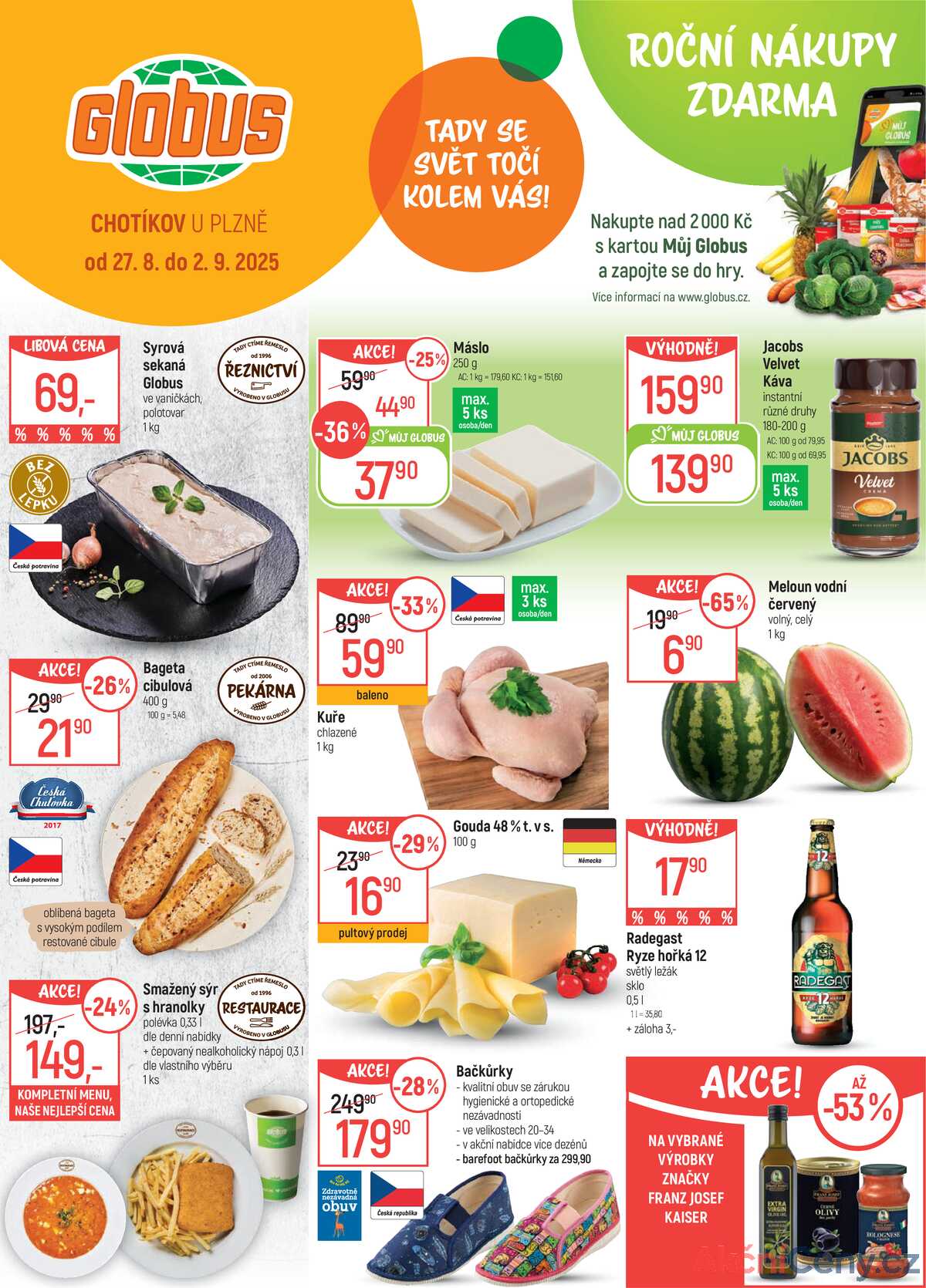 Akční leták Globus 27.8. - 2.9.2025 - Globus Chotíkov u Plzně strana 1
