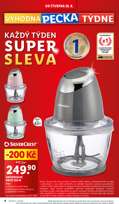 Lidl Čtvrtek od 28.8. do 31.8.2025