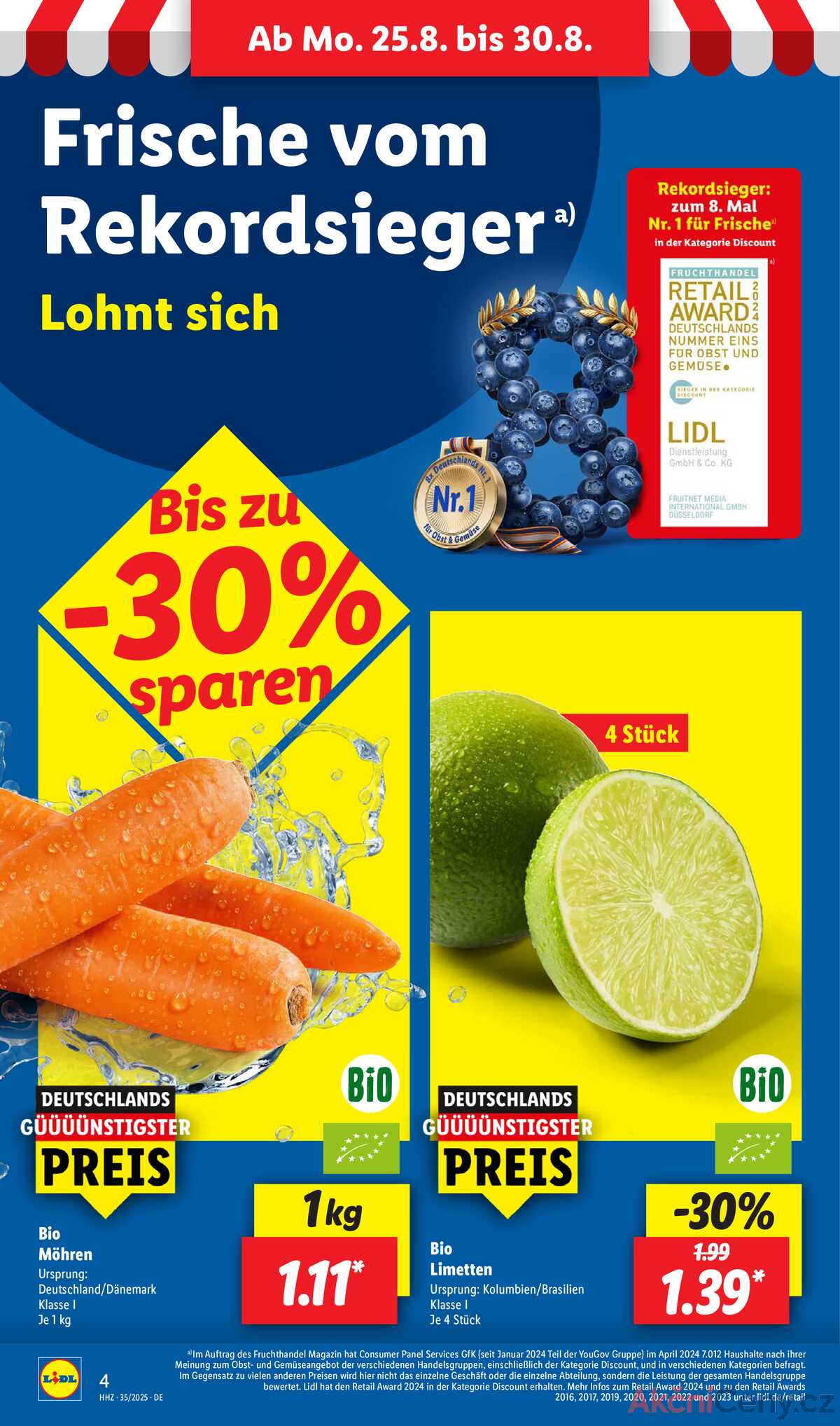 Leták Lidl Německo 25.8.-30.8.2025 strana 4