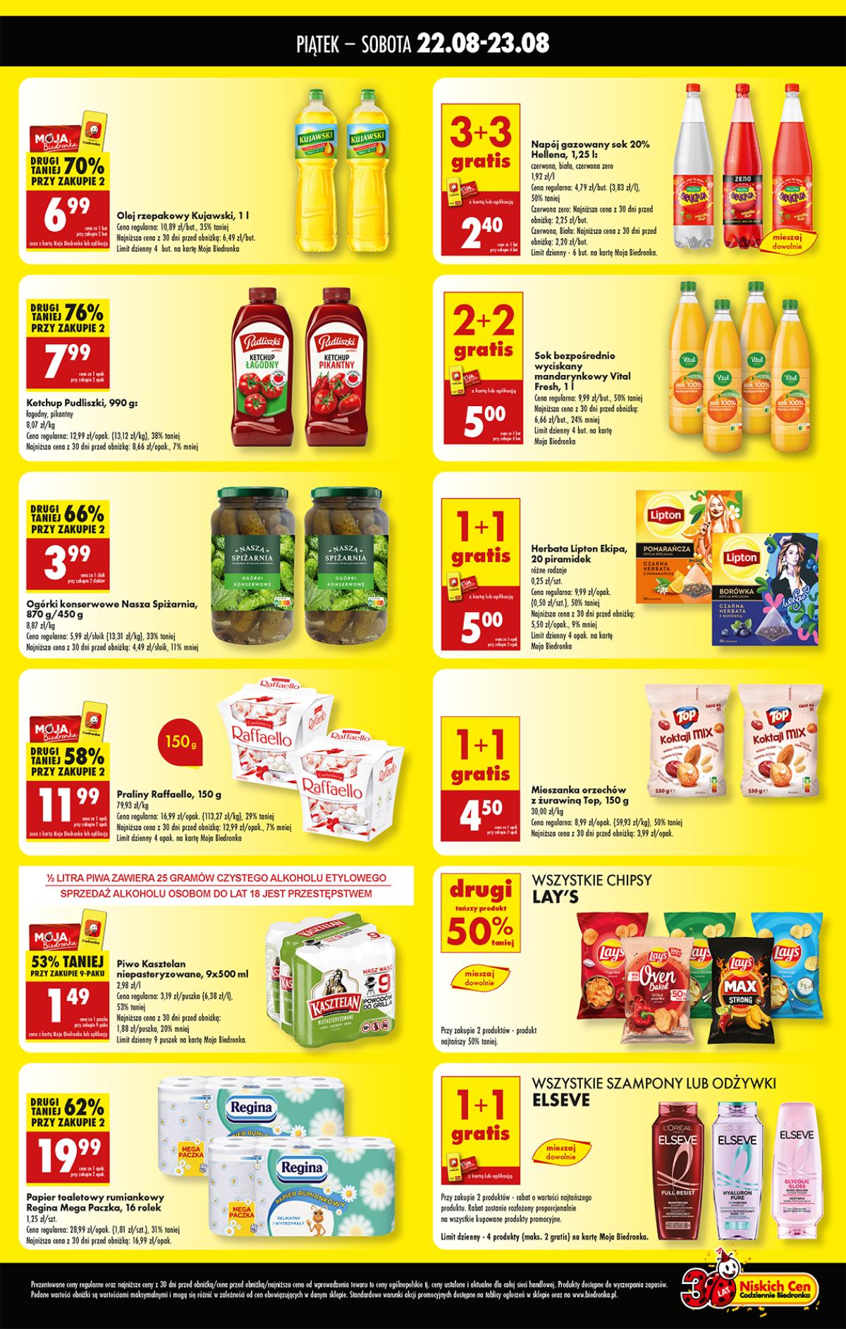 Leták Biedronka Polsko 22.8.-23.8.2025 strana 2