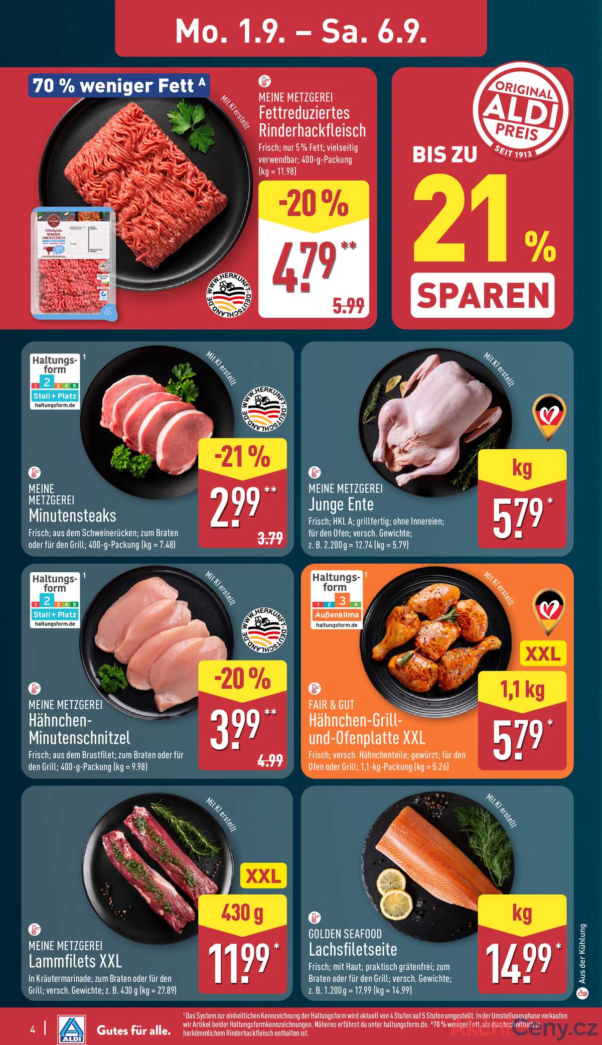 Leták ALDI Německo 1.9.-7.9.2025 strana 4