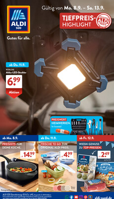 Leták ALDI SÜD Německo 8.9.-14.9.2025