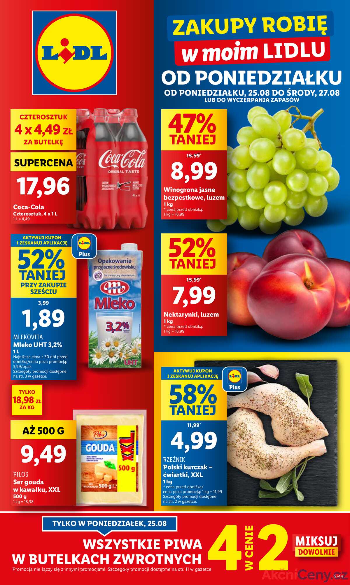 Leták Lidl Polsko 25.8.-27.8.2025 strana 1