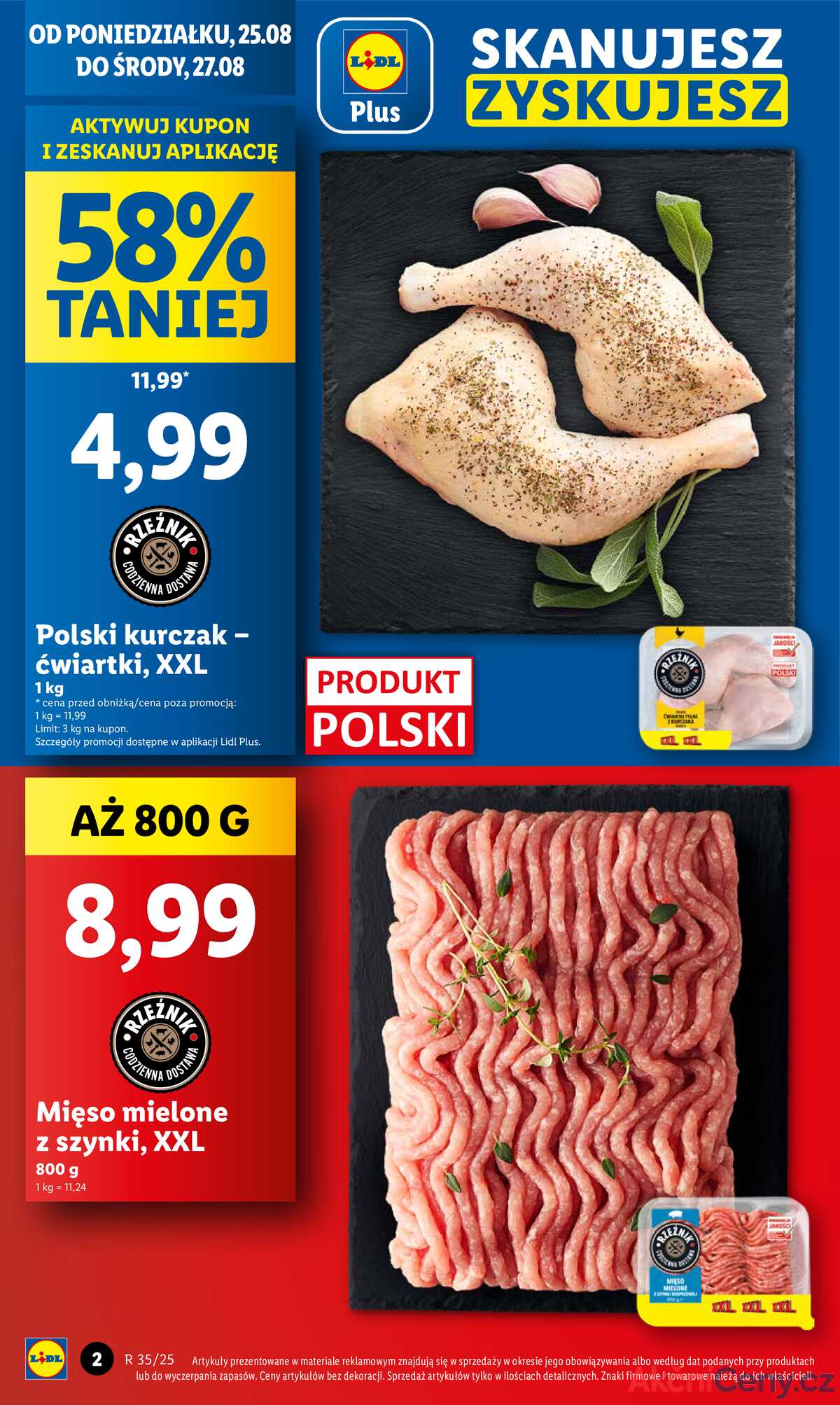 Leták Lidl Polsko 25.8.-27.8.2025 strana 2