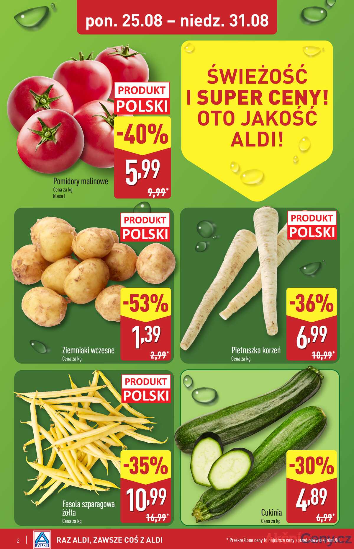 Leták Aldi Polsko 25.8.-31.8.2025 strana 2