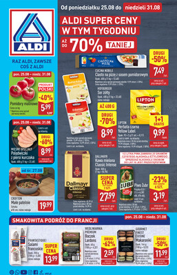 Leták Aldi Polsko 25.8.-31.8.2025