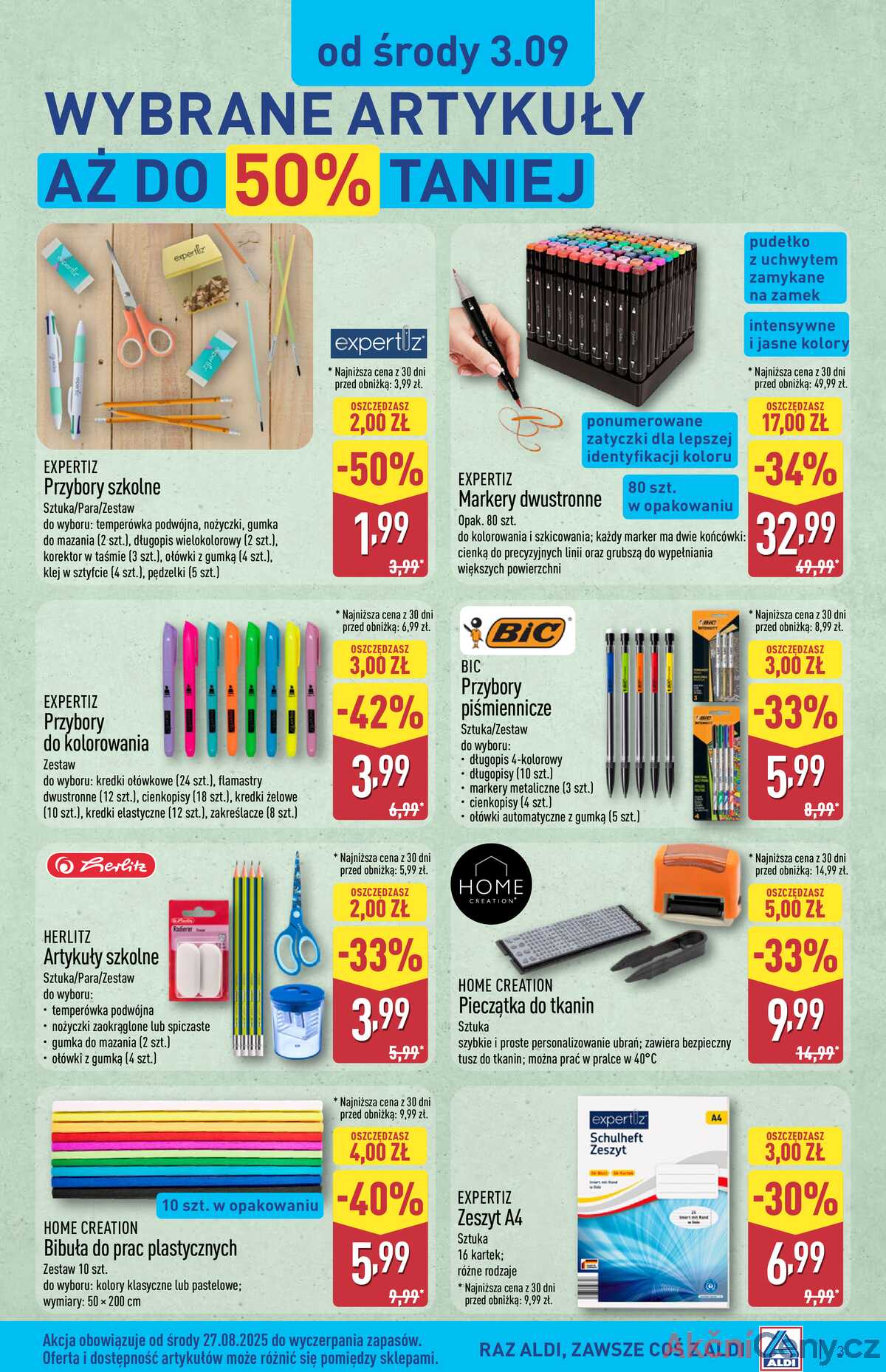 Leták Aldi Polsko 3.9.-9.9.2025 - Od středy 3.09 a strana 3