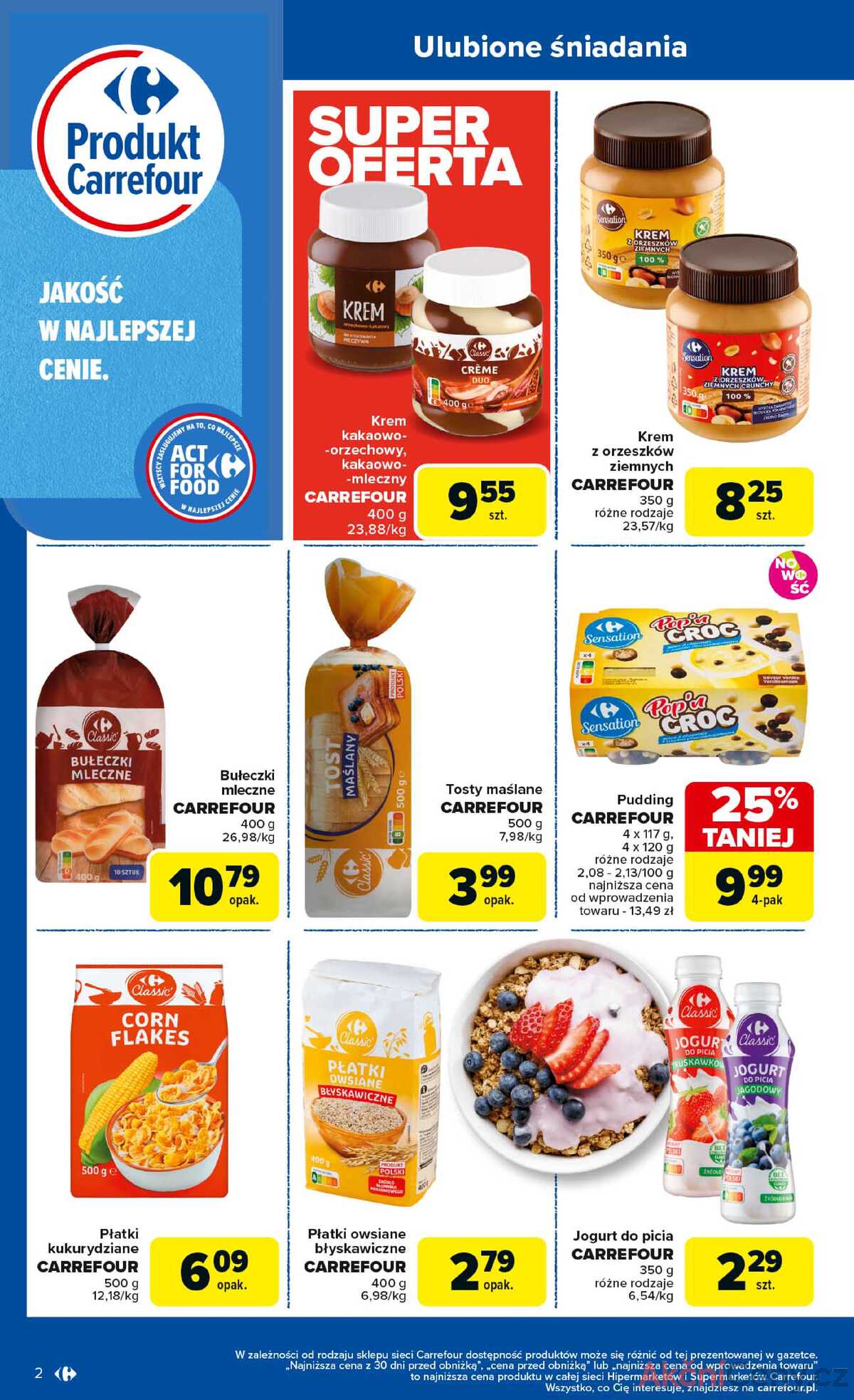 Leták Carrefour Polsko 25.8.-6.9.2025 - Výrobek od pondělí strana 2
