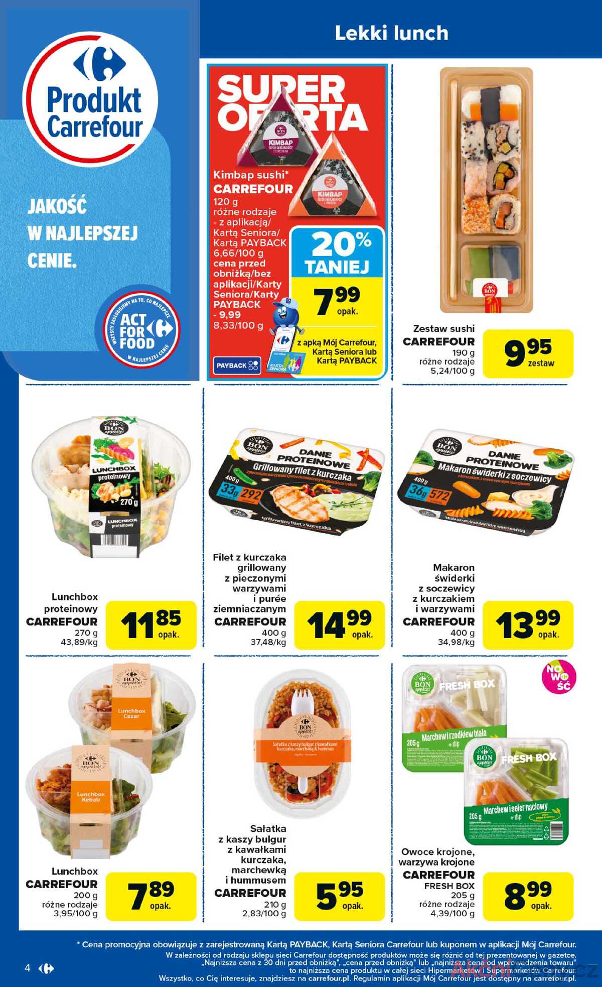 Leták Carrefour Polsko 25.8.-6.9.2025 - Výrobek od pondělí strana 4