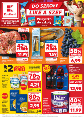 Leták Kaufland Polsko 28.8.-3.9.2025 - Noviny týdne