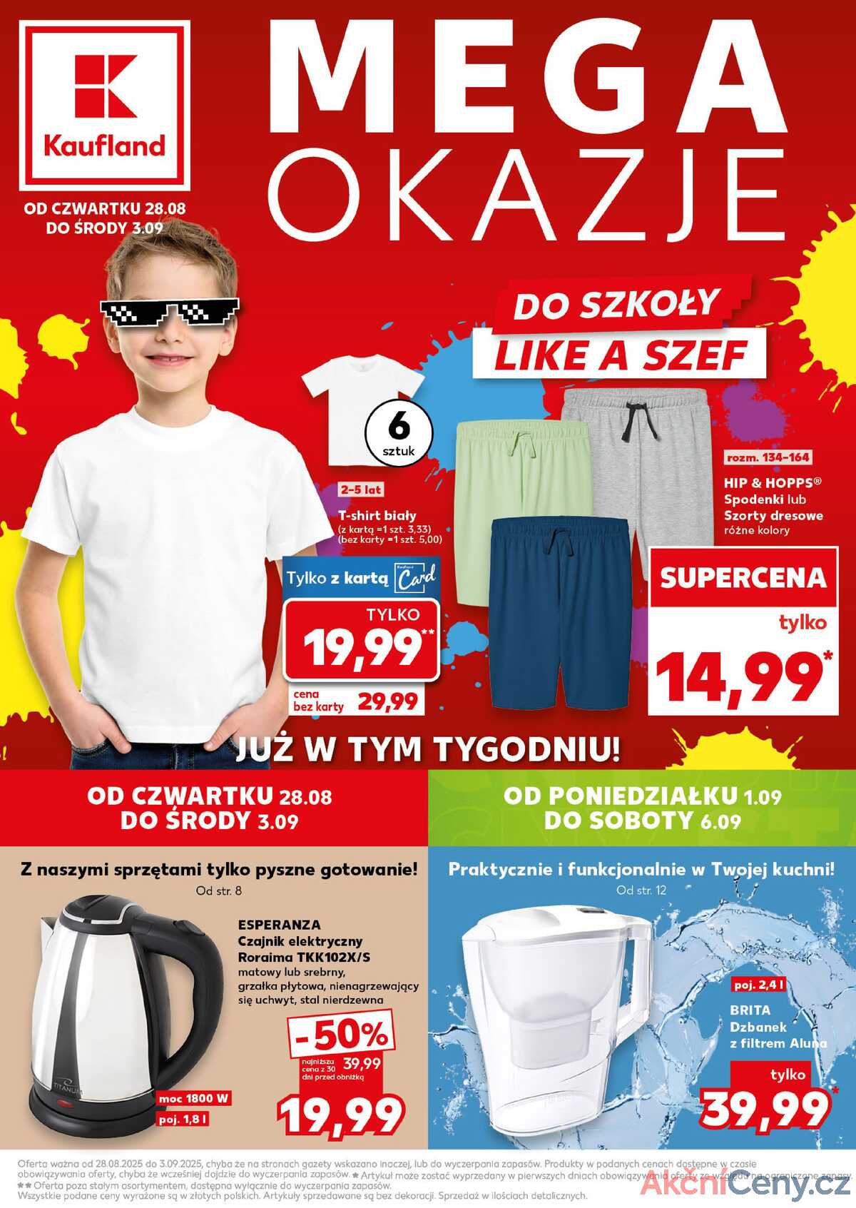 Leták Kaufland Polsko 28.8.-3.9.2025 strana 1