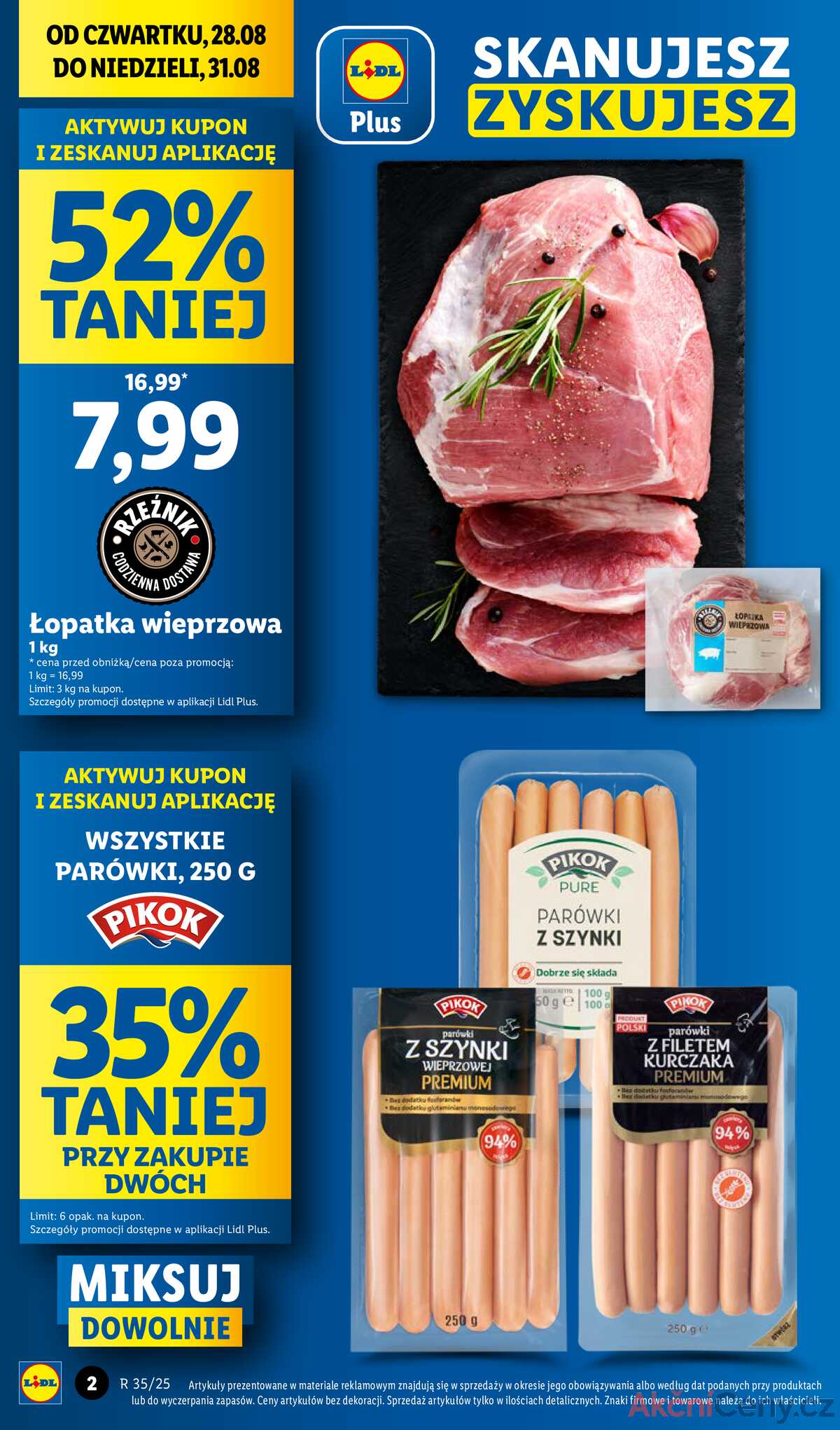 Leták Lidl Polsko 28.8.-31.8.2025 strana 2
