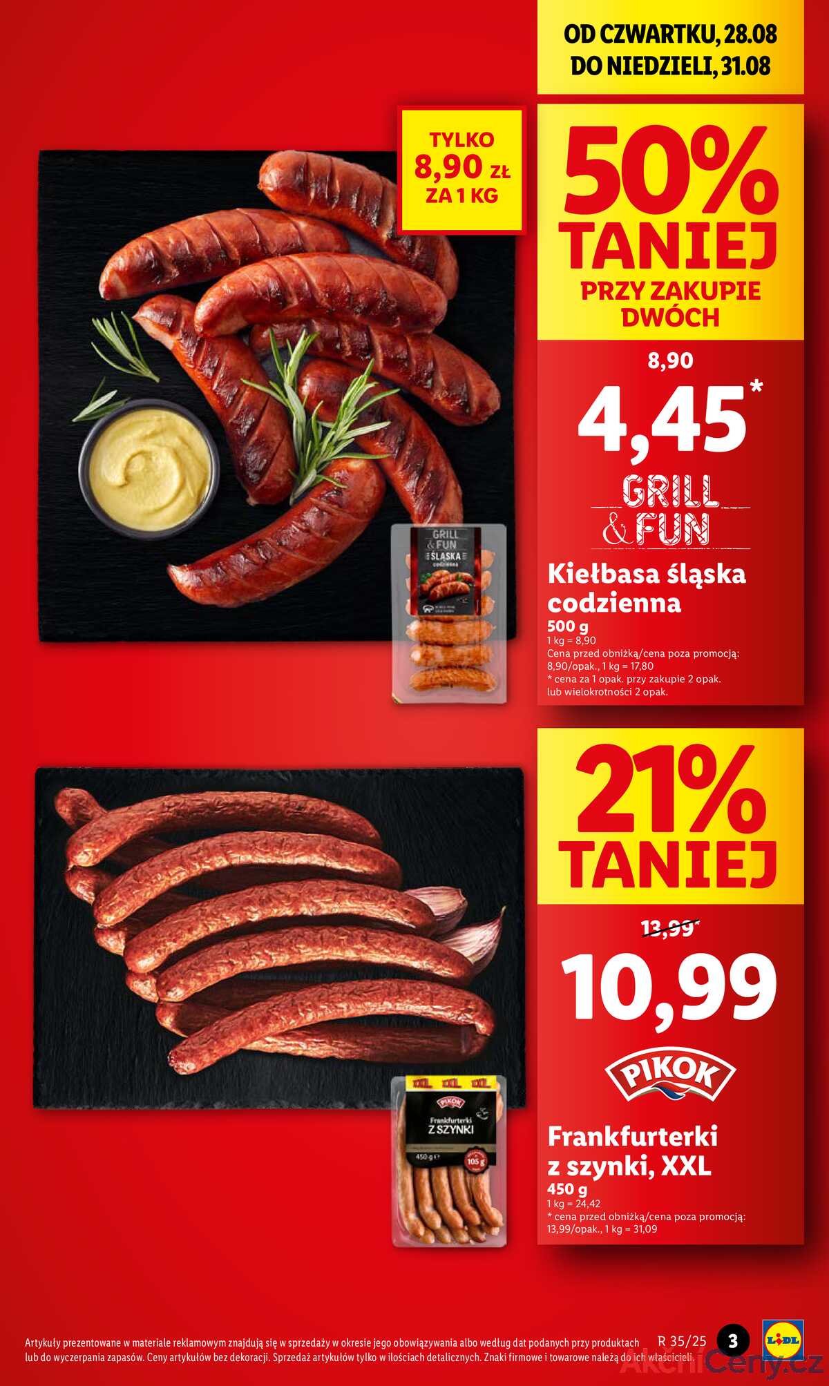 Leták Lidl Polsko 28.8.-31.8.2025 strana 3