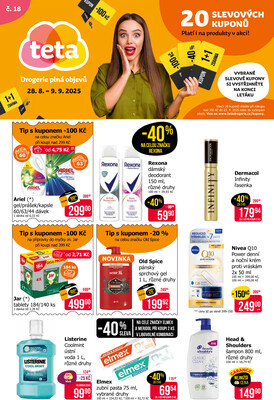 Teta drogerie  od 28.8. do 9.9.2025