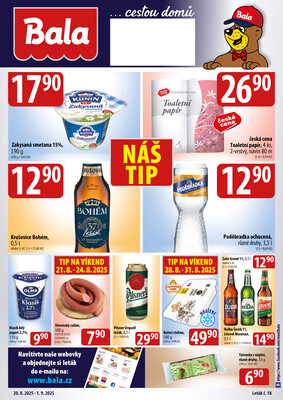 BALA Velký leták Holba + do 1.9.