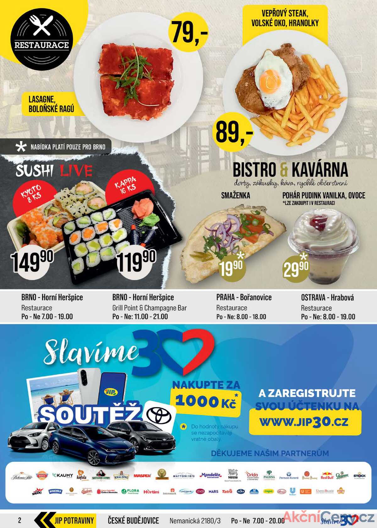 JIP Cash & Carry České Budějovice, Most, Náchod, Polička, Sušice a Svoboda nad Úpou od 27.8. do 2.9.2025 strana 2