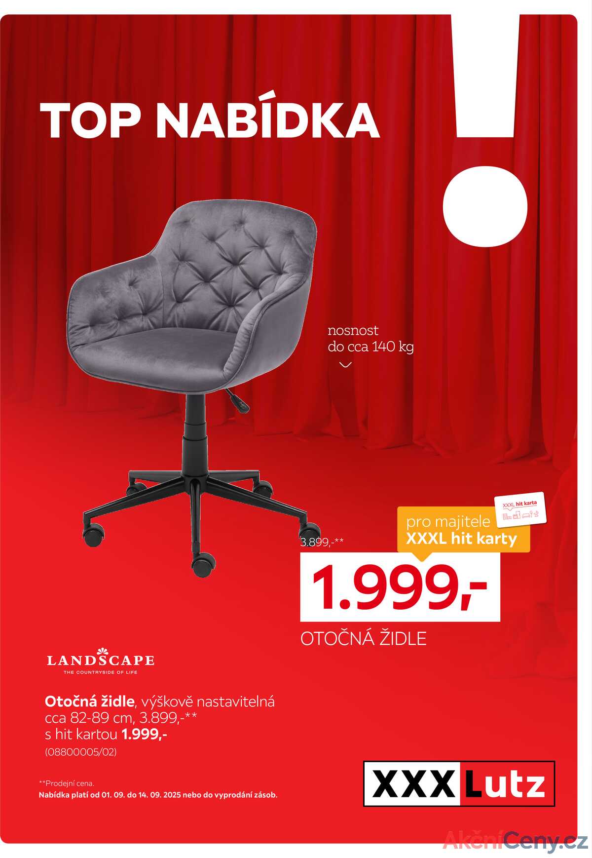 XXXLutz TOP nabídka Otočná židle 1.9. - 14.9. strana 1